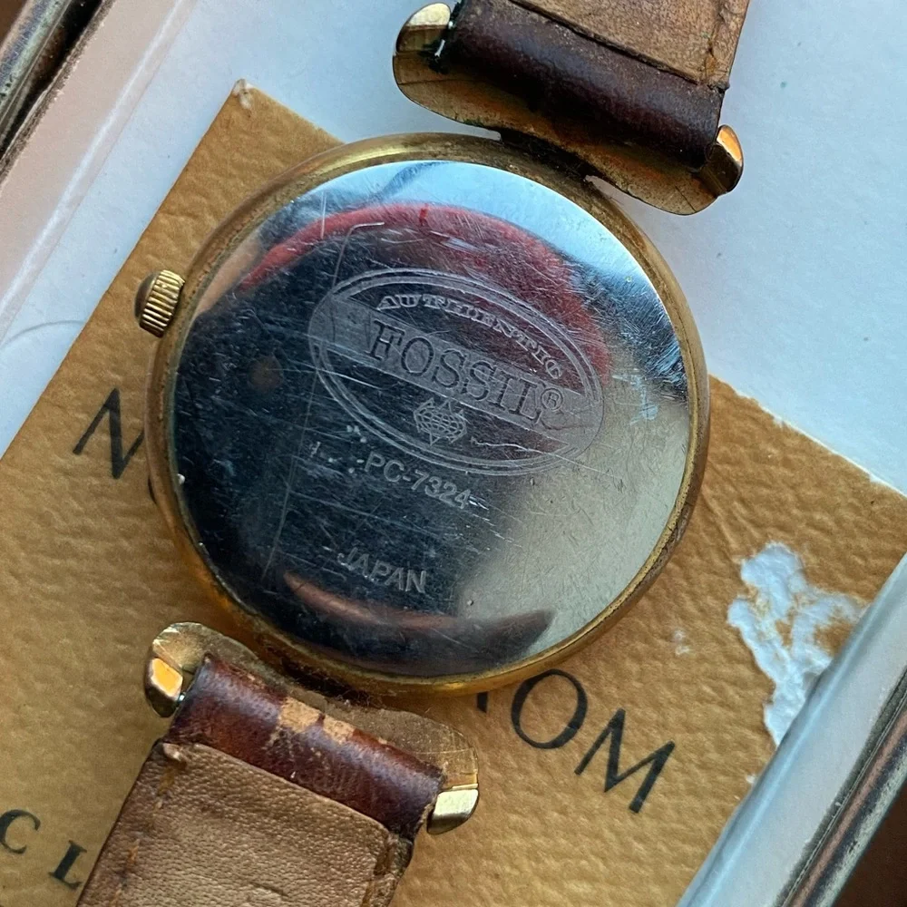 1993 FOSSIL SKELETON WATCH PC-7324